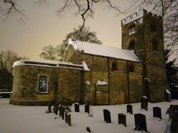 Church in winter