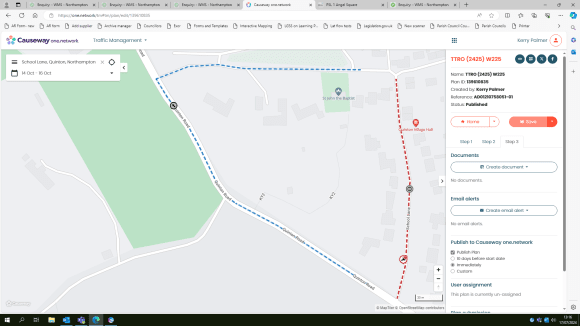 Road Closure, School Lane