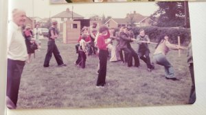 Tug of war on the green