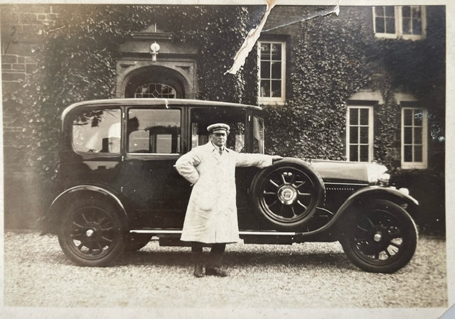 Earnest William Sharman, Chauffeur at Quinton Manor c1910/1920

(sent by his great granddaughter, who has also mentioned that the name

